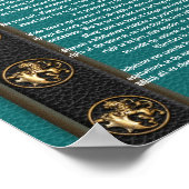 デザラタレザーはブラスライオンに見える ポスター (角)