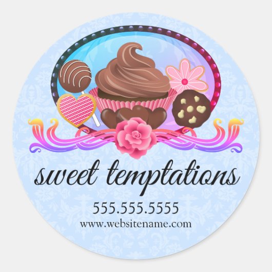 デザルトエレガントベーカリーボックスシール ラウンドシール (正面)