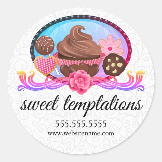 デザルトエレガントベーカリーボックスシール ラウンドシール (正面)