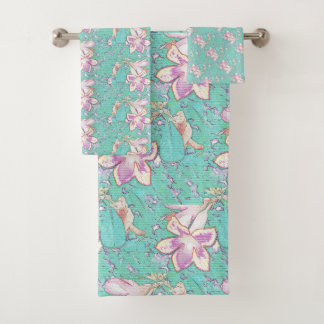 デザーエレガントトバラアデニウムサマーオアシスビーチおもしろい バスタオルセット