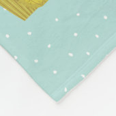 デザーカラフルトアルパカパーソナライズされたフリースブランケット フリースブランケット (角)