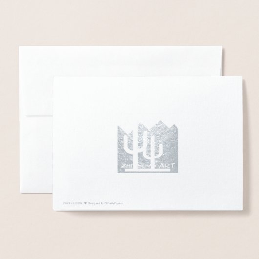 デザートおもしろいクリスマス 箔カード (裏面封筒付き)