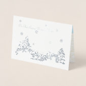 デザートおもしろいクリスマス 箔カード (正面)