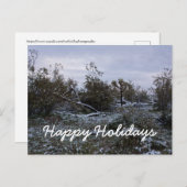 デザートからの楽しいホリデー シーズンポストカード (正面/裏面)