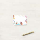 デザートとキャンディーズのポストイットのメモ ポストイット (デスク上)