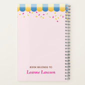 デザートとキャンディーズ手帳ジャーナル ノートブック (裏面)