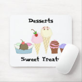 デザートとスイートトリート マウスパッド (マウス)