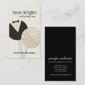 デザートのケイタリングビジネスカード 名刺 (正面/裏面)