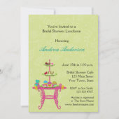 デザートのテーブル、花嫁の昼食会、シャワーの招待状 招待状 (正面)