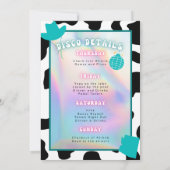 「デザートのディスコ」スコッツデール　バック　旅程 招待状 (裏面)