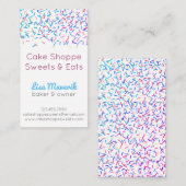 デザートのベーカリーの御馳走名刺を振りかけて下さい 名刺 (正面/裏面)