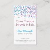 デザートのベーカリーの御馳走名刺を振りかけて下さい 名刺 (正面)
