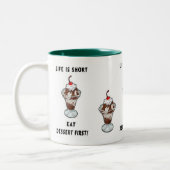 デザートの生命 ツートーンマグカップ (左)