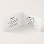 デザートの落書き-青いケータリング 名刺 (内部)