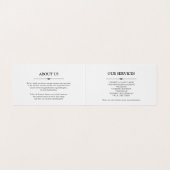 デザートの落書き-青いケータリング 名刺 (内部フラット)