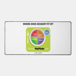 デザートはどこにありますか。マイプレートユーモア デスクマット