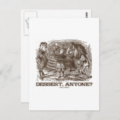デザートは誰か?(一角獣のアリス・ライオン・ワンダーランド) ポストカード (正面/裏面)