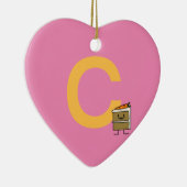 デザートを凍らすニンジン・ケーキの切れのバニーの歯 セラミックオーナメント (右)