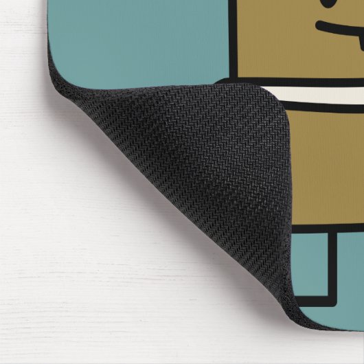 デザートを凍らすニンジン・ケーキの切れのバニーの歯 マウスパッド (コーナー)