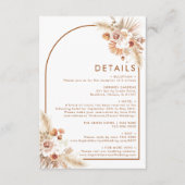 デザートアーチボホパンパスグラステラコッタ詳細 エンクロージャーカード (正面)