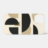 デザートアーチ:黒とベージュの構成 Case-Mate iPhoneケース (裏面 (横))