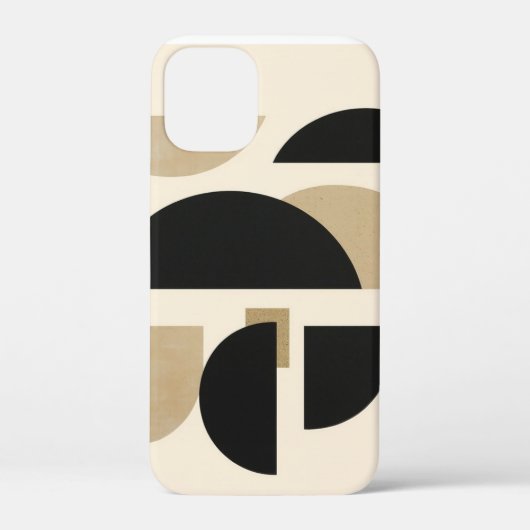 デザートアーチ:黒とベージュの構成 Case-Mate iPhoneケース (裏面)