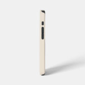 デザートアーチ:黒とベージュの構成 iPhoneケース (左側面)