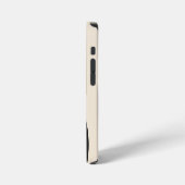 デザートアーチ:黒とベージュの構成 iPhoneケース (左側面)