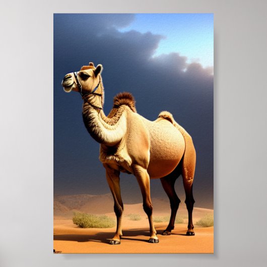 デザートアートポスターのラクダ ポスター (正面)