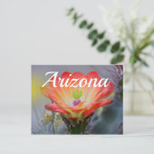 デザートイン開花アリゾナポストカード ポストカード (スタンド正面)