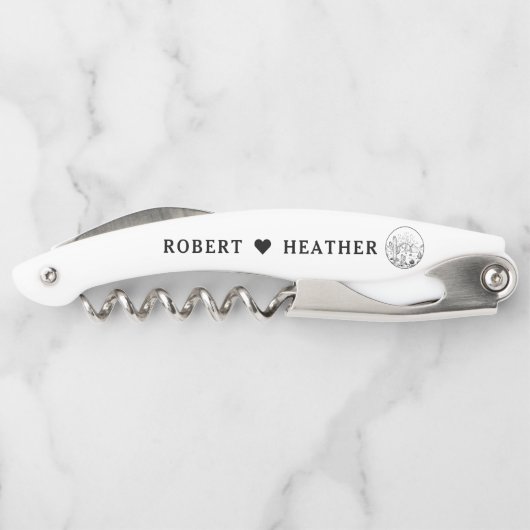 デザートウェスタンパーソナライズされたブライダルシャワー結婚ズ ソムリエナイフ (裏面)