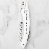 デザートウェスタンパーソナライズされたブライダルシャワー結婚ズ ソムリエナイフ (正面)