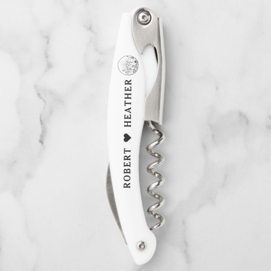 デザートウェスタンパーソナライズされたブライダルシャワー結婚ズ ソムリエナイフ (裏面)