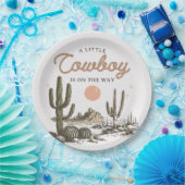 デザートウエスタンカウボーイベビーシャワー紙プレート ペーパープレート (パーティー)
