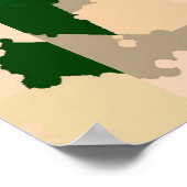 デザートオアシス迷彩柄 ポスター (角)