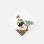 デザートオストリッチランナー スタンダードカクテルナプキン (角)