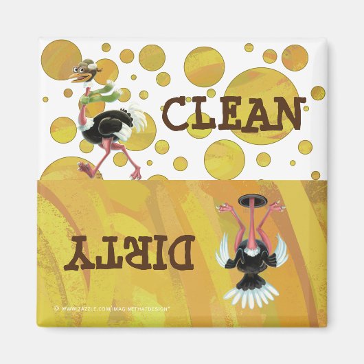 デザートオストリッチランナー マグネット (正面)