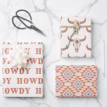 デザートカウガール ラストロデオ包装紙シート ラッピングペーパーシート<br><div class="desc">ブラウンとベージュの色の楽しいカウガールデザイン</div>