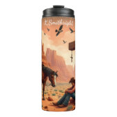 デザートカウボーイ祈りの言葉クロスホースセレネ タンブラー (正面)