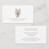 デザートカテラーウォーターカラーベイカーの道具 名刺 (正面/裏面)