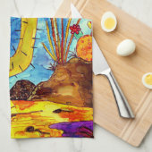 デザートカボスカラフルキッチンタオル キッチンタオル (四つ折り)