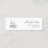 デザートカボスサウスウエストシンプル白黒 スキニー名刺 (正面)