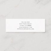 デザートカボスサウスウエストシンプル白黒 スキニー名刺 (裏面)