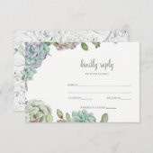 デザートカボスサクラントウェディングスプ 出欠カード (正面/裏面)