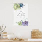 デザートカボスサクラントブライダルシャワーへようこそ ポスター (キッチン)