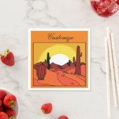 デザートカボスサンセットサンダー_コーブ スタンダードカクテルナプキン (インサイチュ)