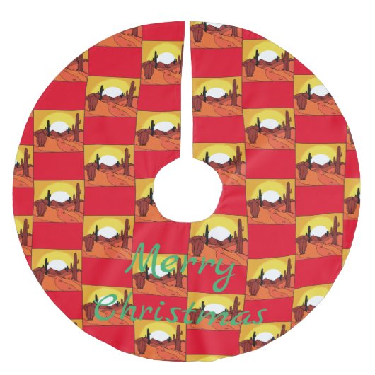 デザートカボスサンセットサンダー_コーブ ブラッシュドポリエステルツリースカート (正面)