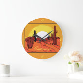 デザートカボスサンセットサンダー_コーブ ラージ壁時計 (ホーム)