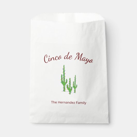 デザートカボスシンコデマヨフィエスタパーティー フェイバーバッグ (正面)