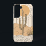 デザートカボスミラージュフォンケース SAMSUNG GALAXY S22ケース<br><div class="desc">黄金の太陽の下のサボテンは、暖かさと孤独を生み出すこのクリーンな砂漠のイラストレーションの中で平和的に立っている。</div>